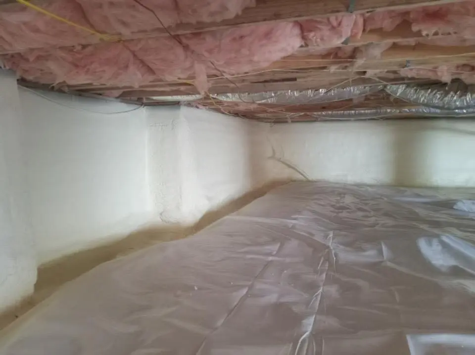 Crawl space encapsulation with closed-cell spray foam for Roof Maintenance in Palisades Park